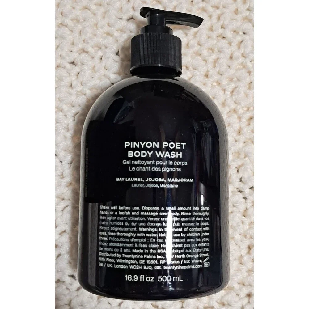 Twentynine 29 Palms Pinyon Poet Body Wash 16.9 fl oz /500 ml NEW